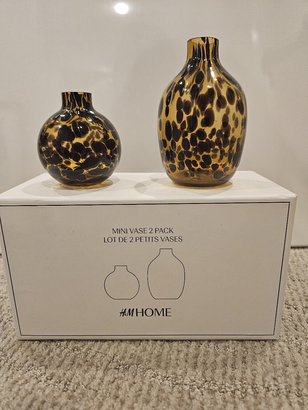 NWT Mini Vase (H&m HOME) 2 Pack **discontinued